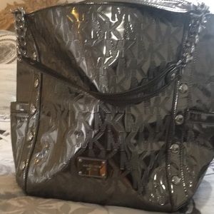 Michael Kors silver tote
